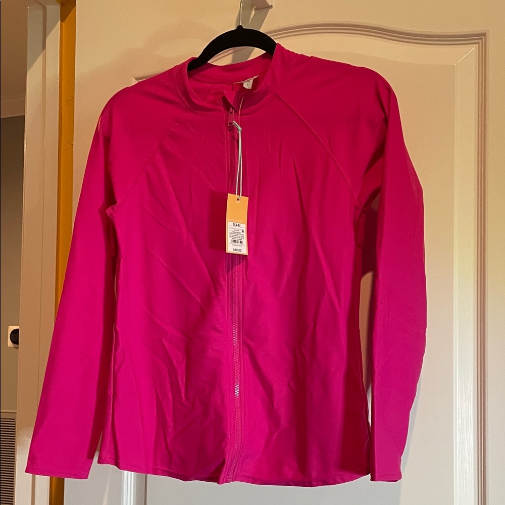 Kona Sol Women's Bright Pink Swim Jacket